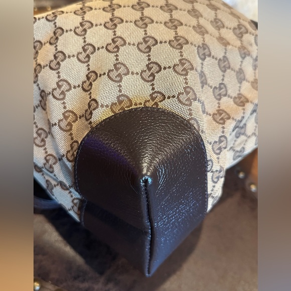 Auth Gucci GG Canvas Tote Shoulder Bag Brown/Goldtone Canvas/Leather - Picture 3 of 17